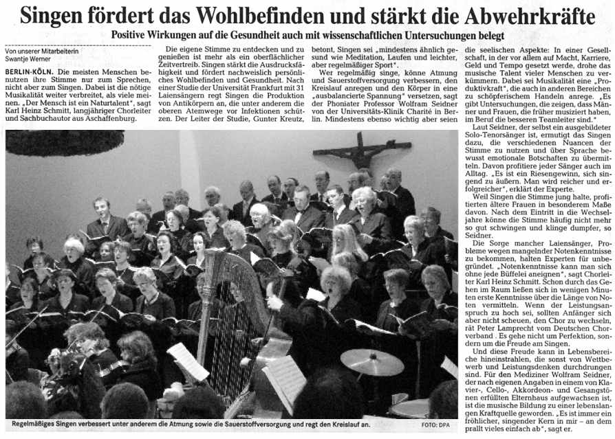 Singen ist gesund!